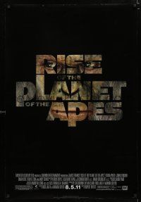 9m640 RISE OF THE PLANET OF THE APES style B advance DS 1sh '11 prequel to the 1968 sci-fi classic!