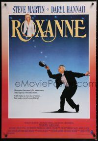 9m653 ROXANNE int'l 1sh '87 Steve Martin as modern Cyrano de Bergerac, Daryl Hannah, Fred Schepisi!