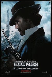 9m676 SHERLOCK HOLMES: A GAME OF SHADOWS teaser DS 1sh '11 Robert Downey Jr in title role!