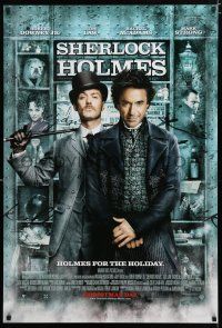 9m673 SHERLOCK HOLMES advance DS 1sh '09 Guy Ritchie directed, Robert Downey Jr., Jude Law!