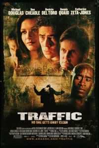9m779 TRAFFIC DS 1sh '00 directed by Steven Soderbergh, Benicio Del Toro, drug smuggling!