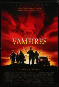 9m804 VAMPIRES DS 1sh '98 John Carpenter, James Woods, cool vampire hunter image!