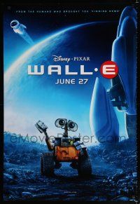 9m815 WALL-E advance DS 1sh '08 Walt Disney, Pixar CG, Best Animated Film, c/u of WALL-E!
