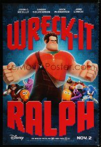 9m836 WRECK-IT RALPH advance DS 1sh '12 cool Disney animated video game movie, great image!