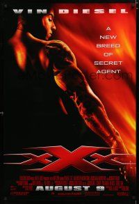 9m842 XXX advance DS 1sh '02 muscle-bound Vin Diesel is a new breed of secret agent!