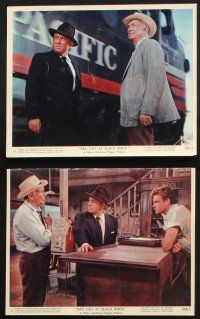 9p065 BAD DAY AT BLACK ROCK 8 color 7.75x9.75 stills '55 great images of Spencer Tracy, Robert Ryan