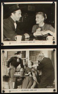 9p532 BADMAN'S COUNTRY 9 8x10 stills '58 Montgomery as Pat Garrett, Buster Crabbe as Wyatt Earp!