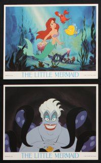 9p073 LITTLE MERMAID 8 color 8x10 stills '89 images of Ariel & cast, Disney underwater cartoon!