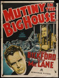 9r148 MUTINY IN THE BIG HOUSE Aust 1sh '39 priest Charles Bickford, Barton MacLane behind bars!