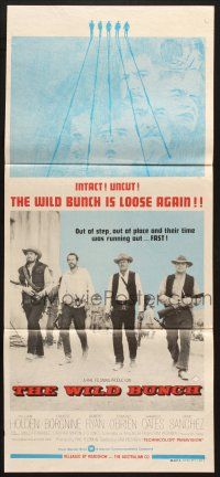 9r997 WILD BUNCH Aust daybill R70s Sam Peckinpah cowboy classic, William Holden & Ernest Borgnine!