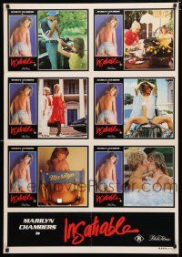 9r108 INSATIABLE Aust LC poster '82 different images of sexy Marilyn Chambers!