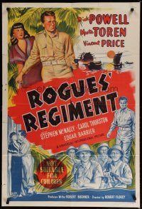 9r169 ROGUES' REGIMENT Aust 1sh '48 great artwork of French Foreign Legion soldier Dick Powell!