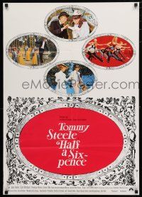 9r741 HALF A SIXPENCE German '67 wacky Tommy Steele, Julia Foster, from H.G. Wells novel!