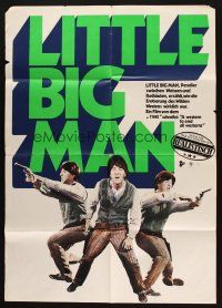 9r763 LITTLE BIG MAN green title style German '71 Dustin Hoffman as most neglected hero!