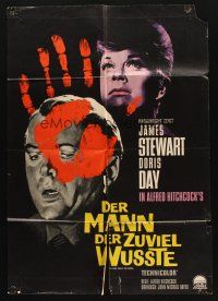 9r773 MAN WHO KNEW TOO MUCH German R64 James Stewart & Doris Day, directed by Alfred Hitchcock!