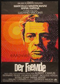 9r816 STRANGER German '68 Luchino Visconti's Lo Straniero, mosaic art of Marcello Mastroianni!