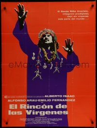 9r468 EL RINCON DE LAS VIRGENES Mexican poster '72 Alberto Isaac directed, art of faith-healer!