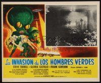 9r533 INVASION OF THE SAUCER MEN Mexican LC R60s classic border art of cabbage head aliens & girl!
