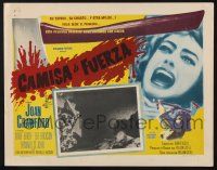 9r539 STRAIT-JACKET Mexican LC '64 crazy ax murderer Joan Crawford, directed by William Castle!