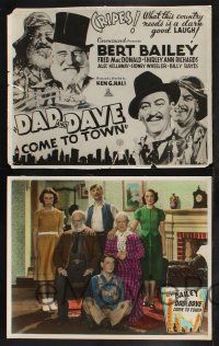 9r094 FARMER GOES TO TOWN set of 8 Aust LCs '38 Australian comedy, Dad and Dave Come to Town!