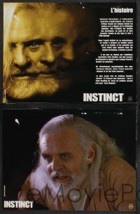 9r419 INSTINCT set of 6 French LCs '99 Anthony Hopkins, directed by Jon Turtletaub!