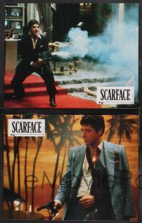 9r360 SCARFACE set of 12 French LCs '84 Al Pacino as Tony Montana, Michelle Pfeiffer, De Palma!