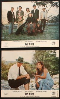 9r329 SON set of 16 French LCs '73 Yves Montand, Lea Massari, Marcel Bozzuffi!