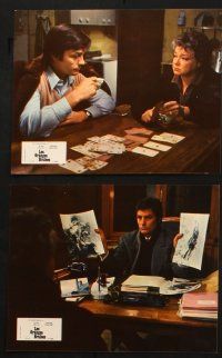 9r390 SUSPICION OF MURDER set of 9 French LCs '73 Jean Chapot, Alain Delon, Simone Signoret!
