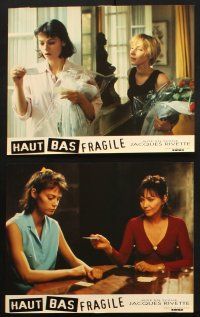 9r411 UP DOWN FRAGILE set of 8 French LCs '95 Jacques Rivette's Haut Bas Fragile, Deincourt