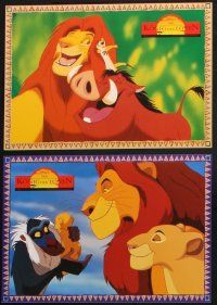 9r566 LION KING set of 16 German LCs '94 classic Disney cartoon set in Africa, great images!