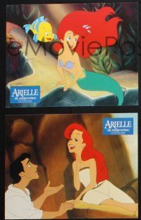 9r567 LITTLE MERMAID set of 16 German LCs '89 different images of Ariel & cast, Disney!