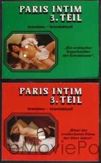 9r640 PARIS INTIM 3.TEIL set of 4 German LCs '80s images of sexy mostly naked women in lingerie!