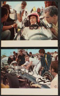 9r560 WINNING set of 18 export German LCs '69 Paul Newman, Joanne Woodward, Indy racing images!