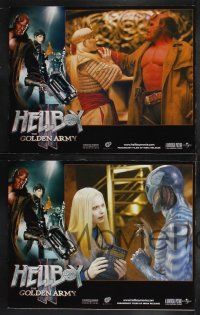 9r009 HELLBOY II: THE GOLDEN ARMY set of 8 Indian LCs '08 Ron Perlman, sexy Selma Blair!