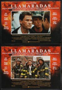 9r075 BACKDRAFT set of 11 Spanish LCs '91 firefighter Kurt Russell, directed by Ron Howard!