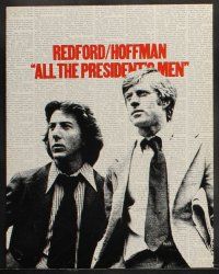 9s036 ALL THE PRESIDENT'S MEN 9 color 11x14 stills '76 Pakula Watergate classic, Robert Redford
