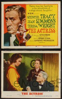 9s063 ACTRESS 8 LCs '53 Spencer Tracy, Jean Simmons, Teresa Wright!