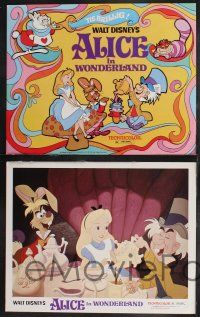 9s035 ALICE IN WONDERLAND 9 LCs R74 Walt Disney Lewis Carroll classic, great cartoon images!