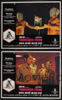 9s078 ANDROMEDA STRAIN 8 LCs '71 Michael Crichton novel, Robert Wise directed, Arthur Hill