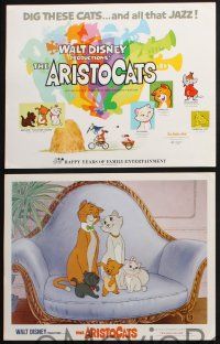 9s037 ARISTOCATS 9 LCs R73 Walt Disney feline jazz musical cartoon, great images!