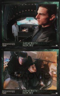 9s022 MINORITY REPORT 10 LCs '02 Steven Spielberg, Tom Cruise, Colin Farrell, Samantha Morton!