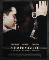 9s027 SEABISCUIT 10 LCs '03 horse racing jockey Tobey McGuire & most famous underdog!