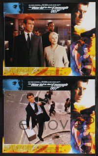 9s009 WORLD IS NOT ENOUGH 12 LCs '99 Pierce Brosnan as James Bond, Denise Richards, Sophie Marceau!