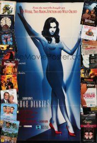 9t030 LOT OF 32 FOLDED VIDEO POSTERS '80s-90s great images from a variety of different movies!