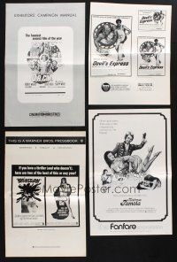 9t034 LOT OF 21 CUT PRESSBOOKS '60s-70s great advertising images from a variety of movies!