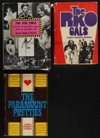 9t019 LOT OF 3 HARDCOVER BOOKS '70s Fox Girls, RKO Gals & Paramount Pretties!
