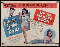 9w090 GETTING GERTIE'S GARTER/UP IN MABEL'S ROOM 1/2sh '56 O'Keefe, romantic comedy double-feature!