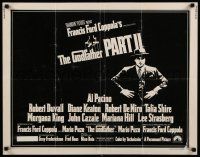 9w097 GODFATHER PART II 1/2sh '74 Al Pacino in Francis Ford Coppola classic crime sequel!