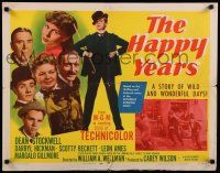 9w106 HAPPY YEARS style B 1/2sh '50 Dean Stockwell, Darryl Hickman, directed by William Wellman!