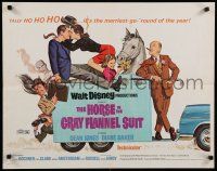 9w119 HORSE IN THE GRAY FLANNEL SUIT 1/2sh '69 Walt Disney, Dean Jones, wacky artwork of cast!